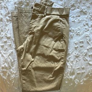 GAP Tan Chino Khakis Flat Front